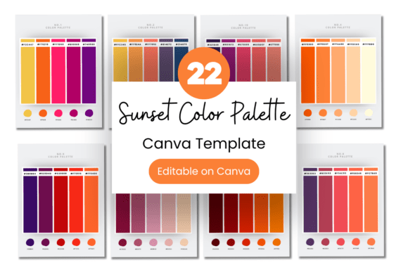 22 Sunset Color Palette with Hex Codes for Your Brand