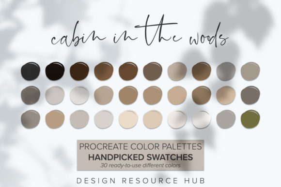 Cabin in Woods: A Procreate Palette for Cozy, Nature-Inspired Art