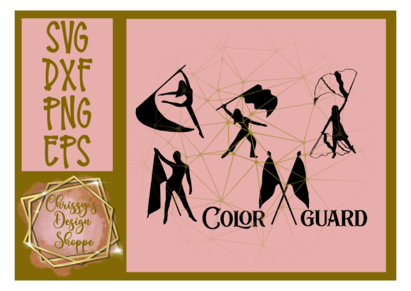 Color Guard Silhouette Bundle: Designs for Cricut & Silhouette