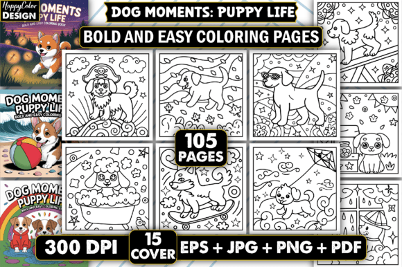 Dog Moments Puppy Life Bold & Easy Color