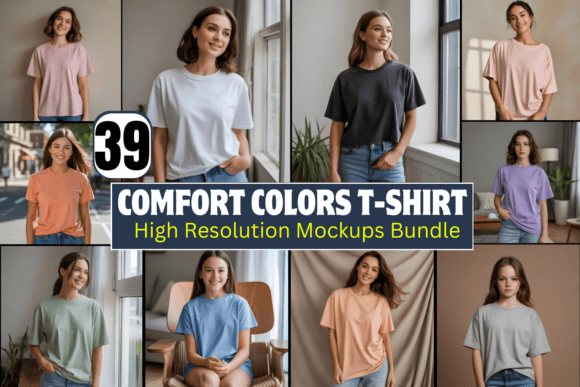Elevate Your Designs: The Comfort Colors 1717 Mockup Bundle