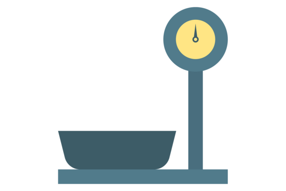 Industrial Weight Scale Color Icon: A Cargo Design Essential