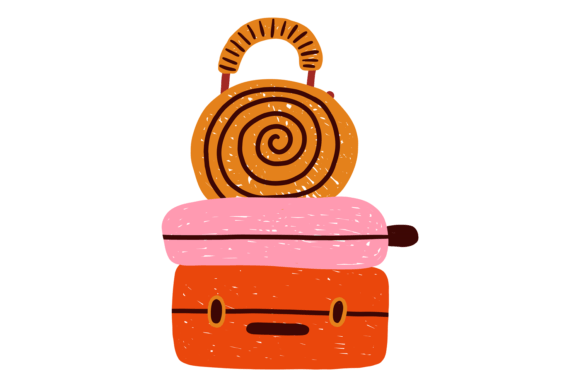 Luggage Color Icon: A Designer's Baggage Drawing Asset