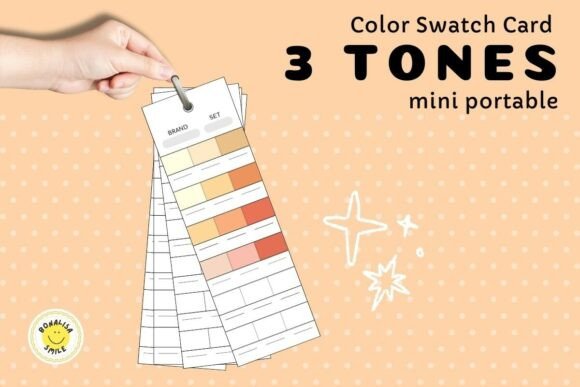 Master Your Palette with the Uhuhu Portable 3 Tone Color Swatch Card