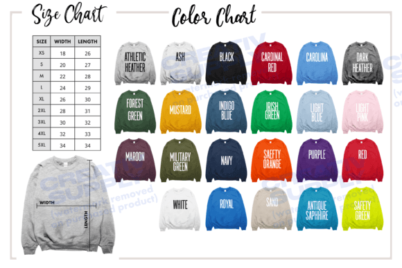 Master Your Product Listings: The Gildan 18000 Size and Color Chart