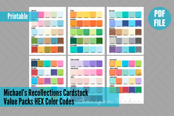 Mastering Recollections Cardstock Hex Color Codes for Cricut Design Space