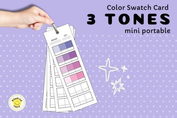 Organize Your Palette: A Deep Dive into the Mini 3 Tones Color Swatch Card