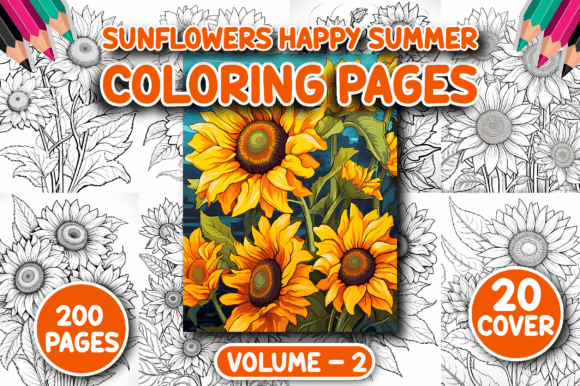 Sunflowers Happy Summer Color Pages: A Creative Toolkit